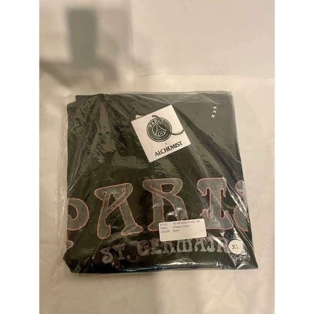 ALCHEMIST  PARIS SAINT GERMAIN EXTRA LARGE MEN'S SHIRT NEW L BLACK